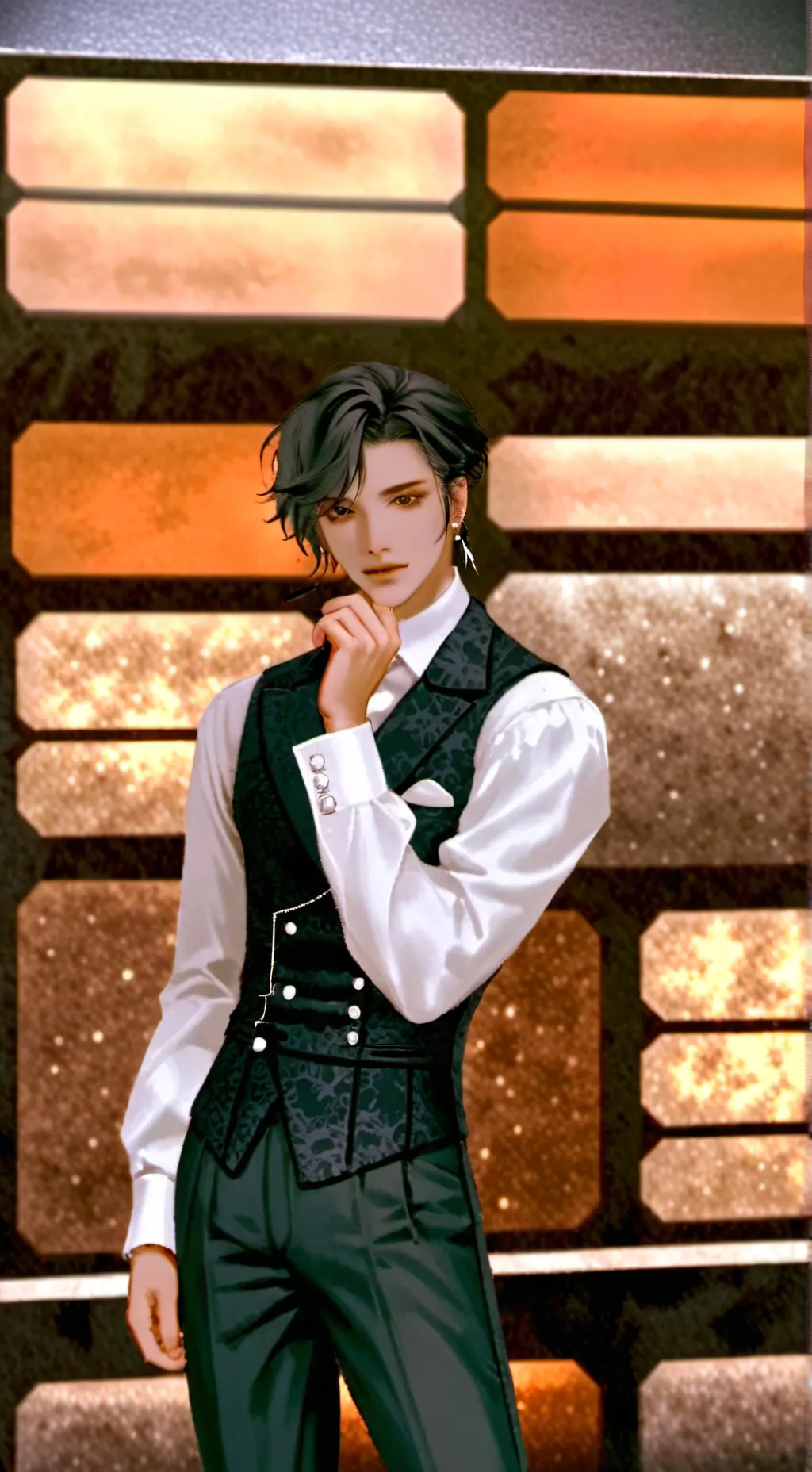 ai character: 𝑠𝑢𝑠 𝑏𝑙𝑎𝑐𝑘 background