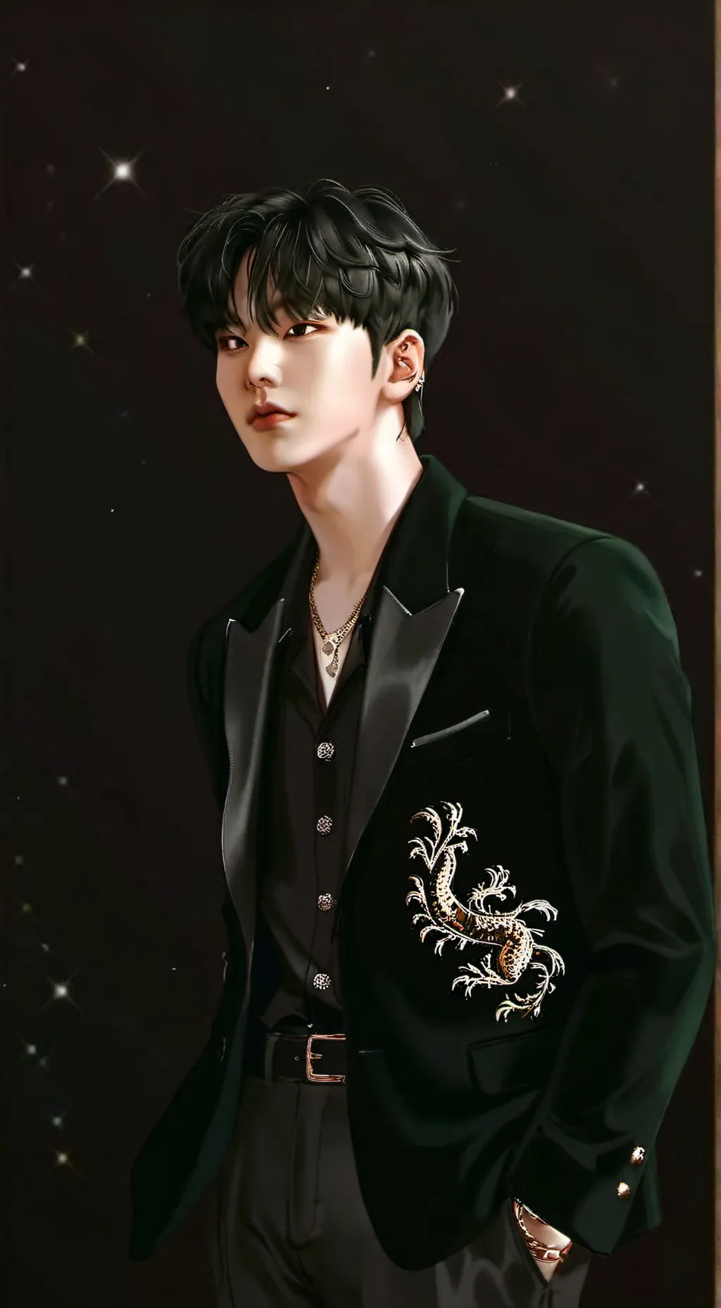 ai character: Ares  background