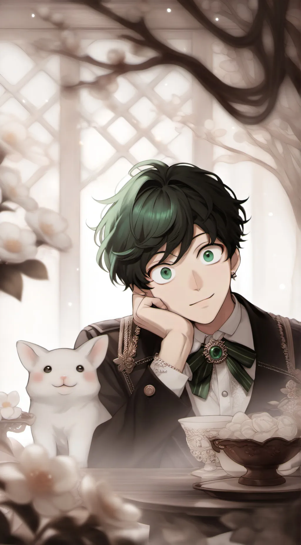 ai character: mha PROM background