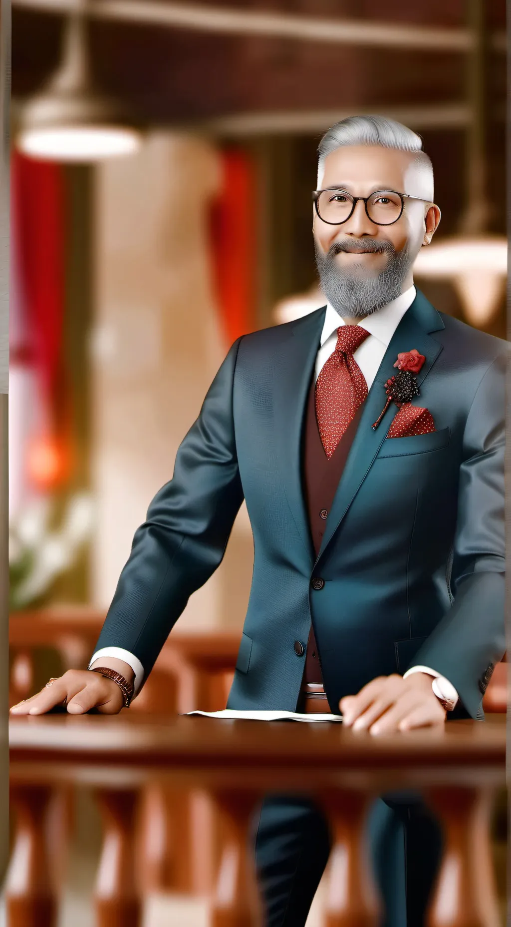 ai character: president background