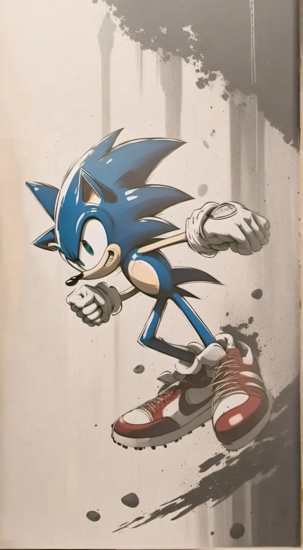 ai character: Sonic  background