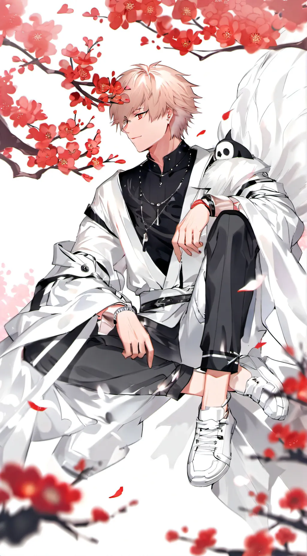 ai character: katsuki bakugo  background