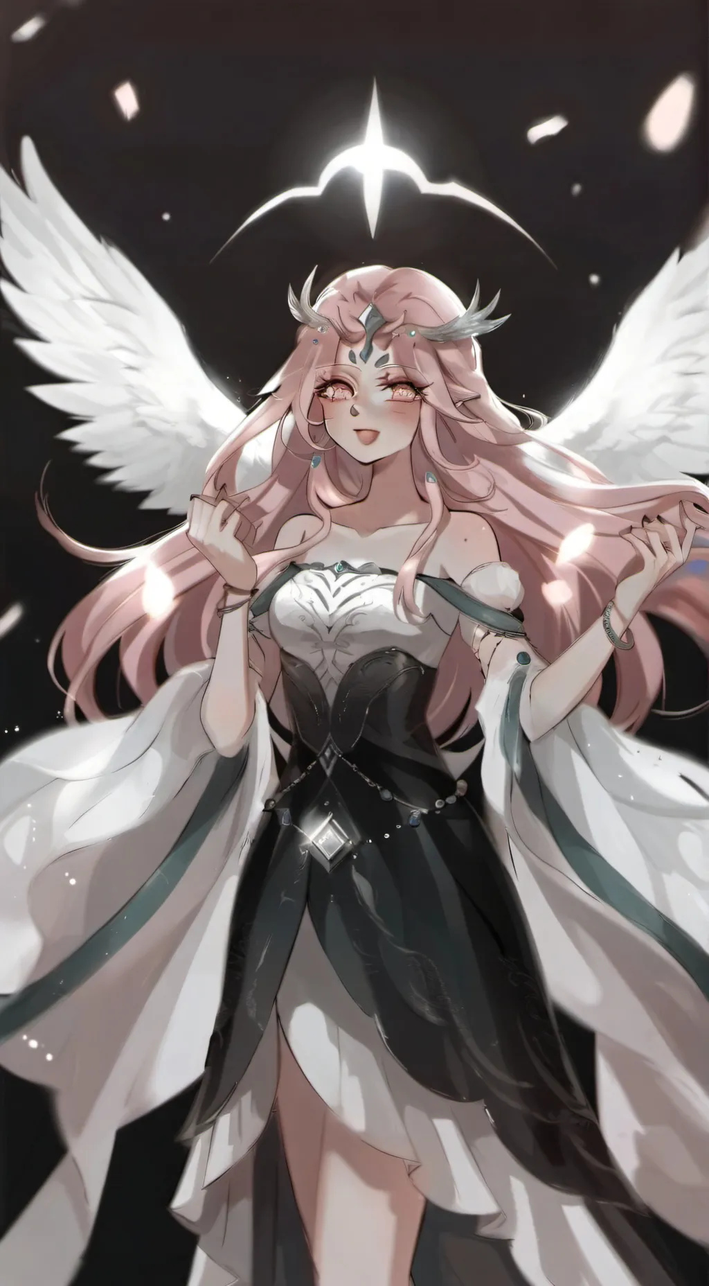 ai character: eternal flour background