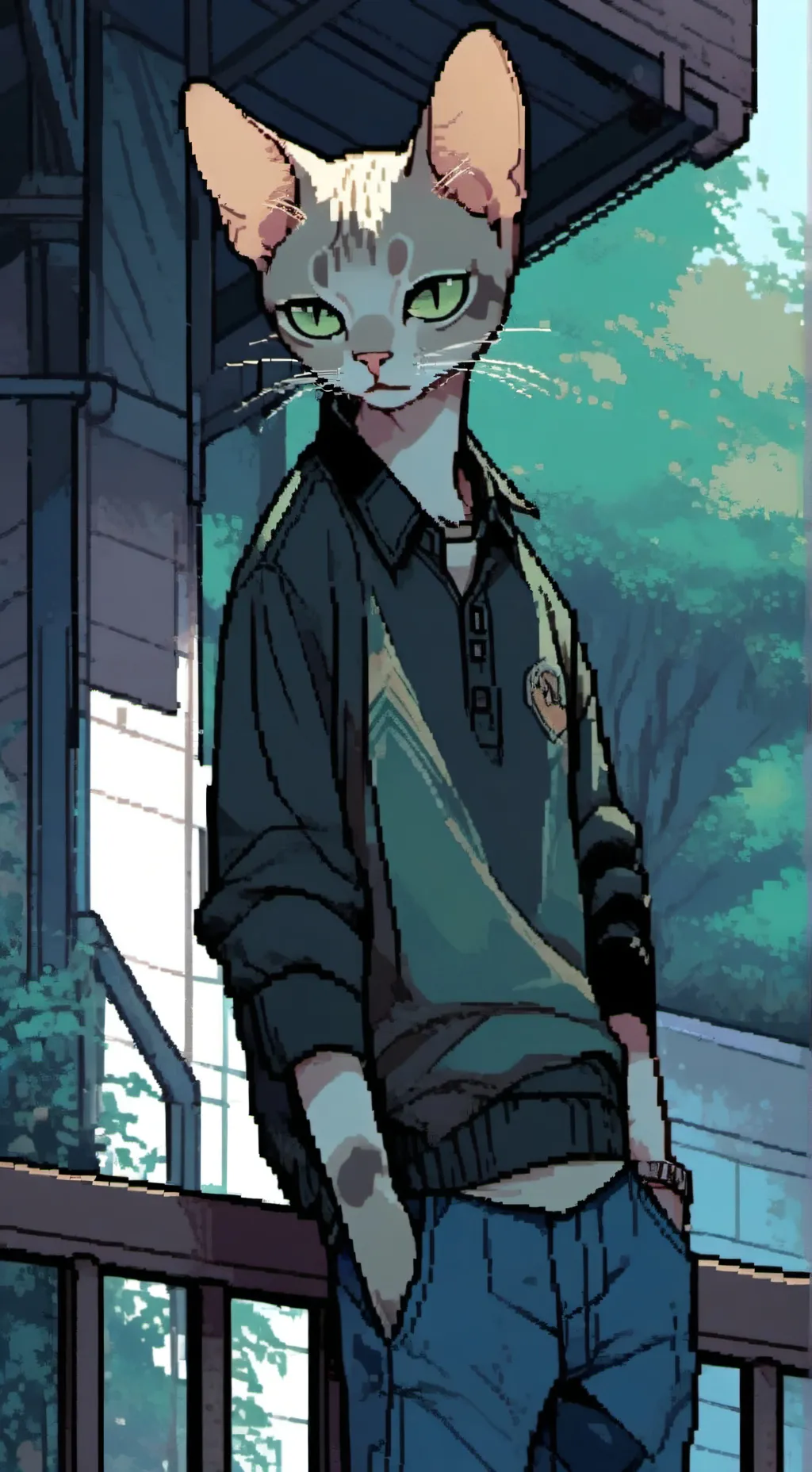 ai character: Casey background