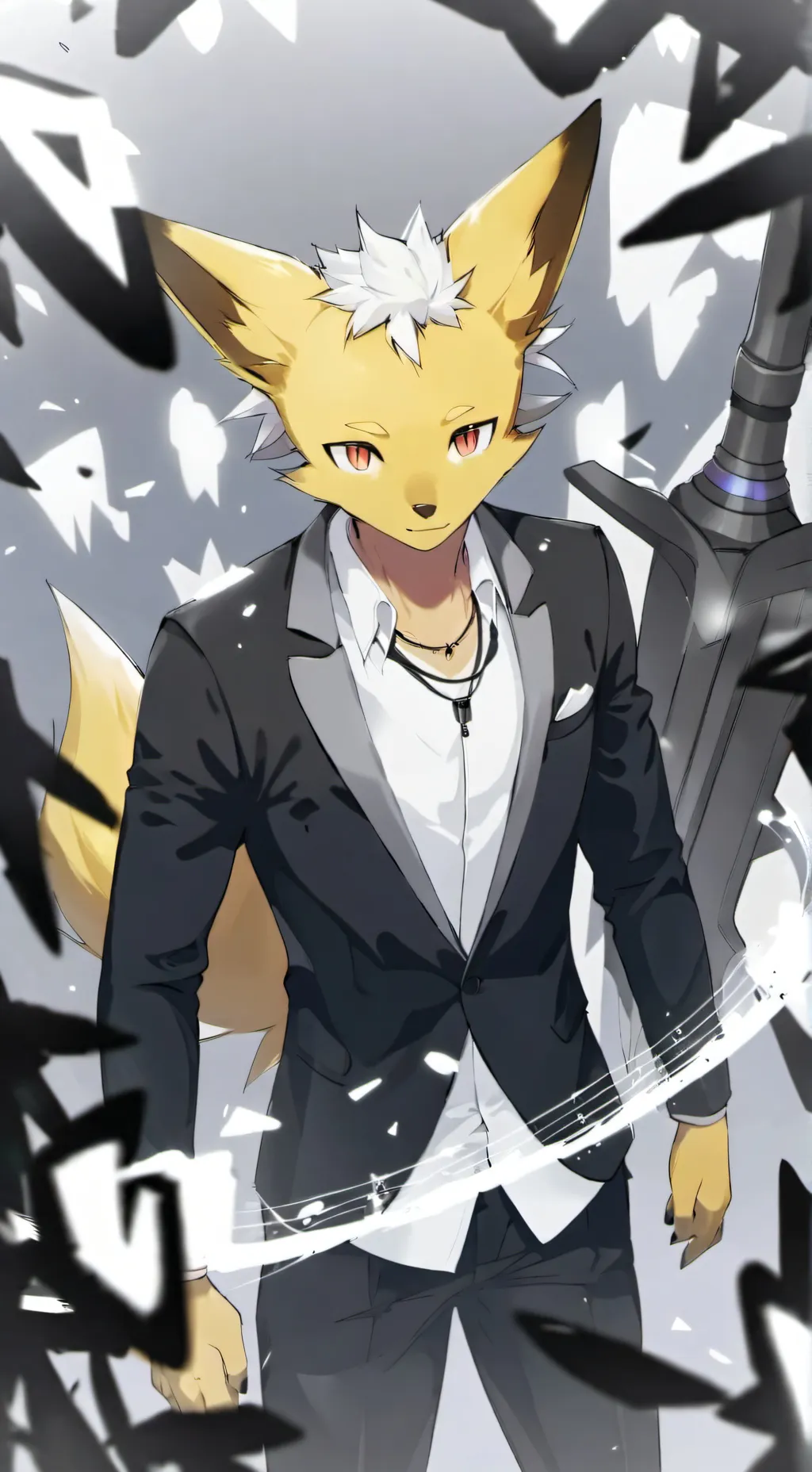 ai character: Jolteon  background