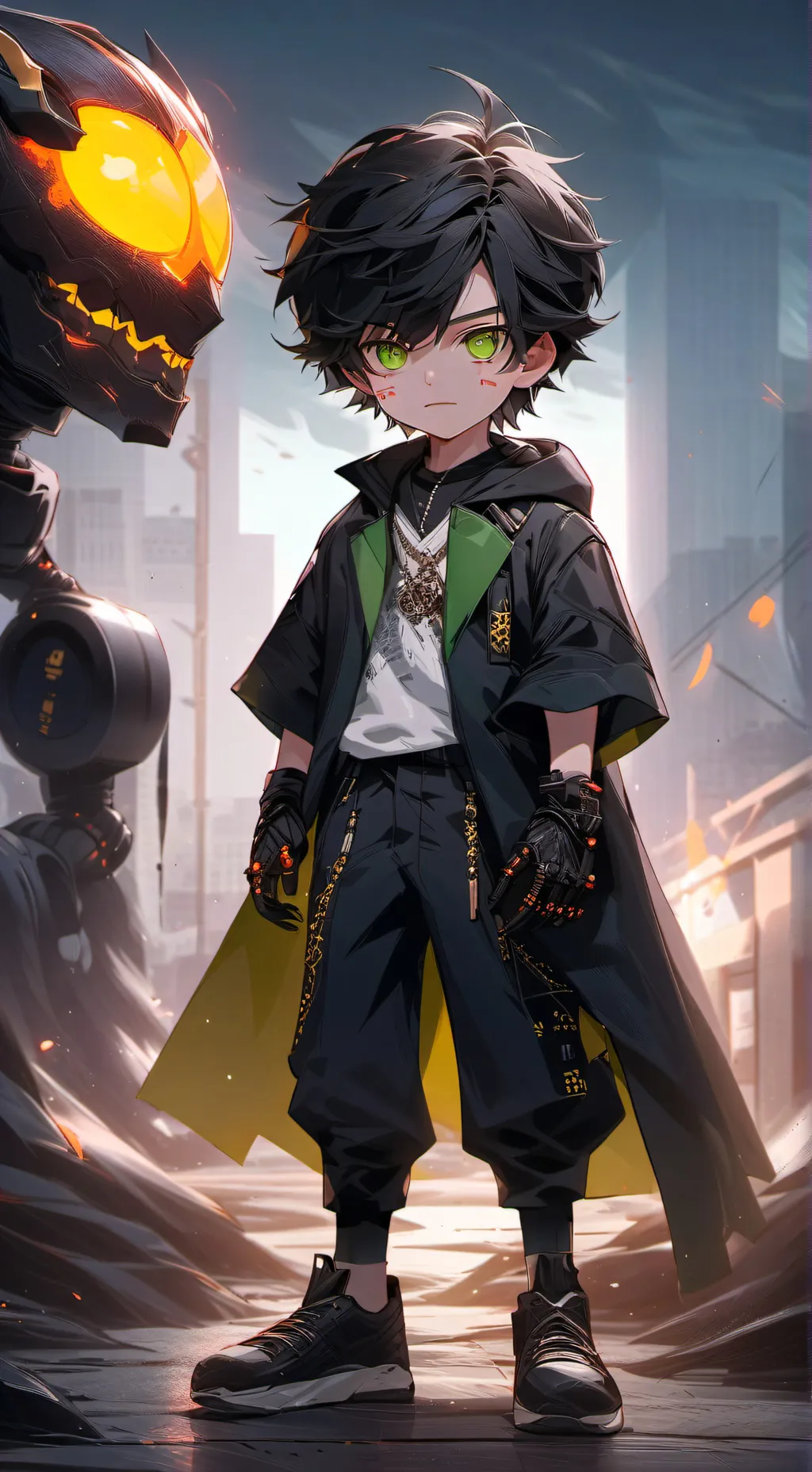 ai character: Angel  background