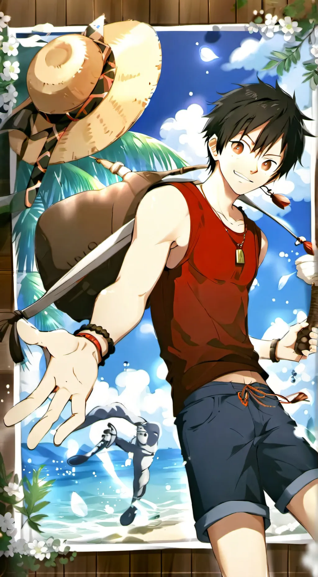 ai character: Straw Hats background