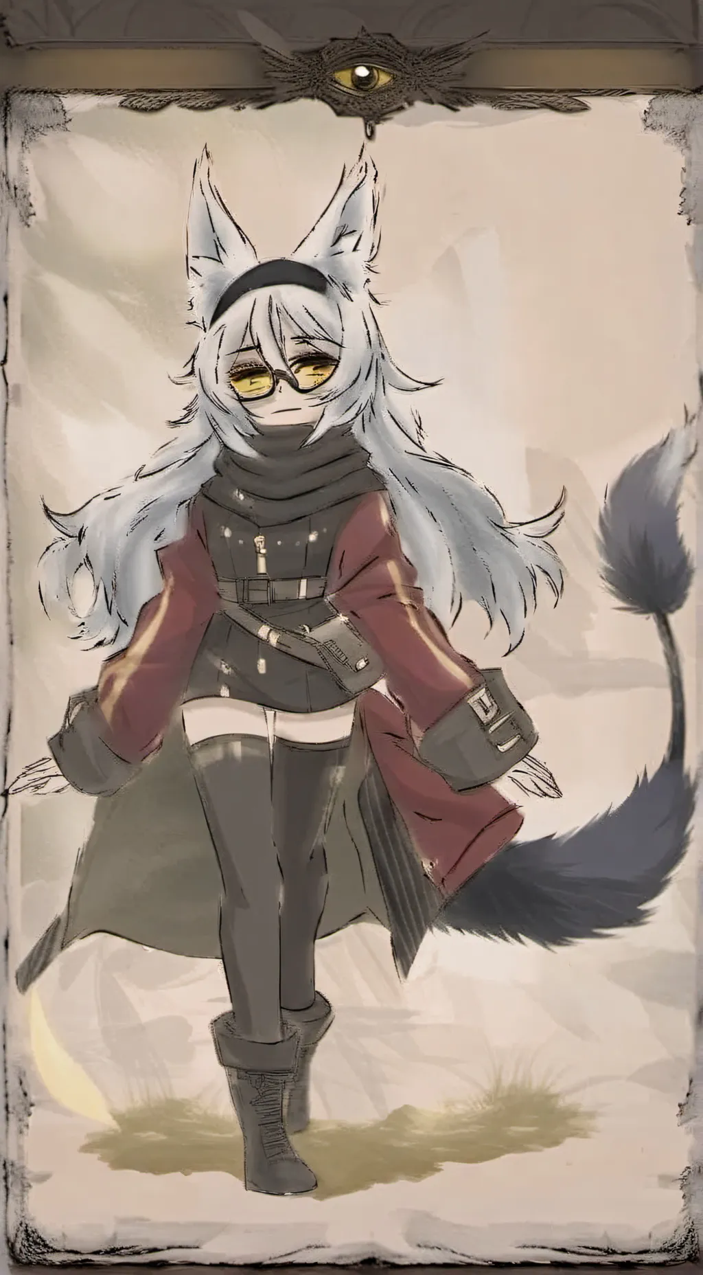 ai character: MY MD OC LEX!   background