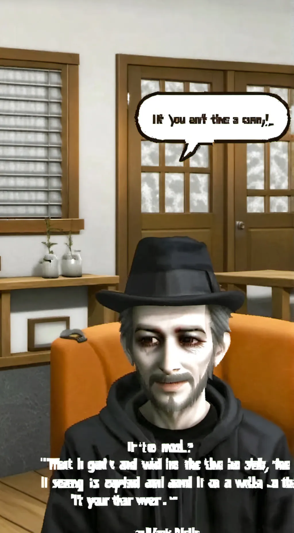 ai character: drunk man background