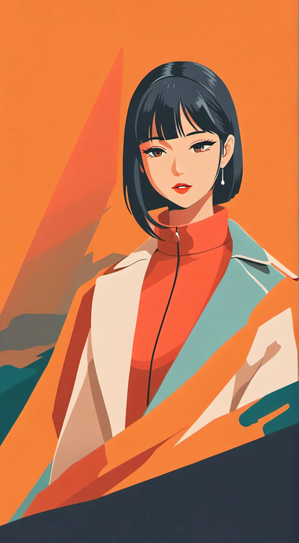 ai character: Рейчел  background