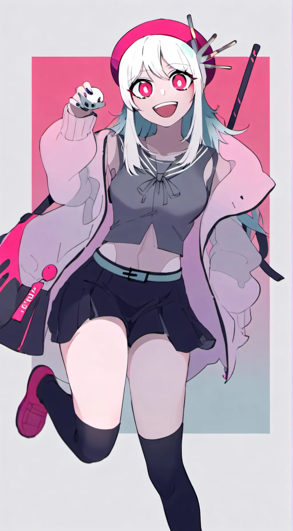 ai character: radioapple  background