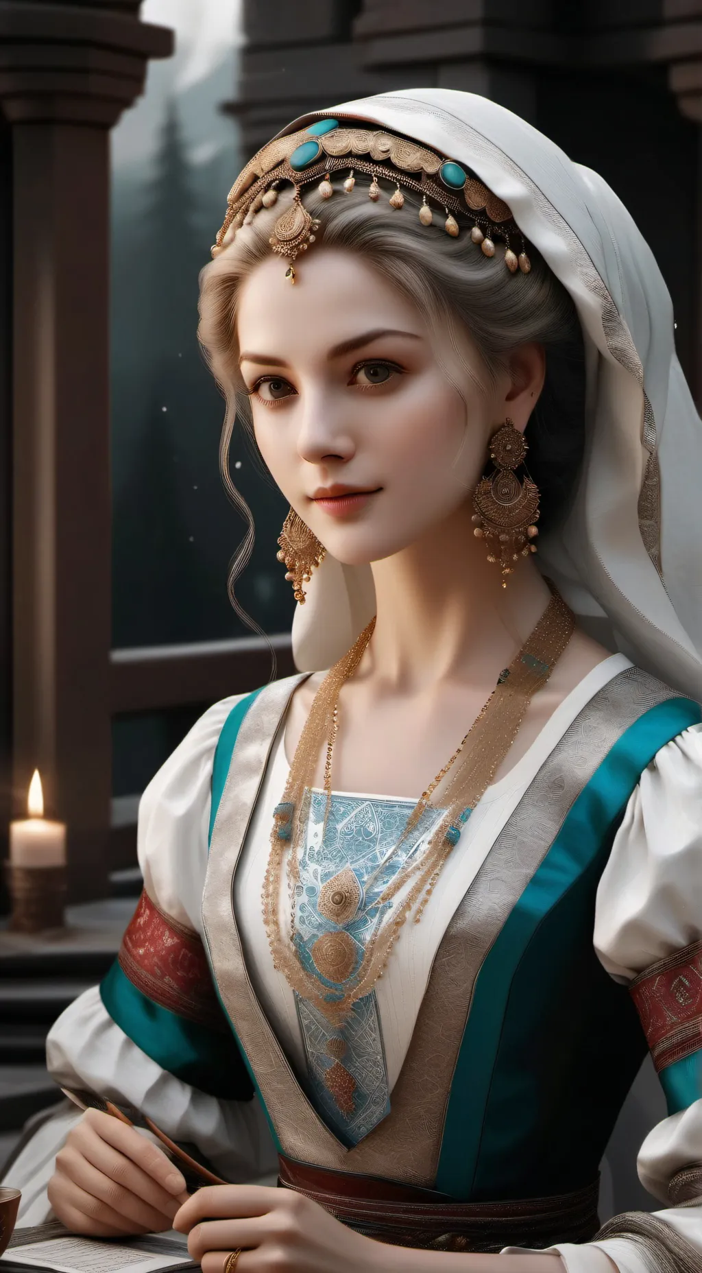 ai character: Баба Нина background