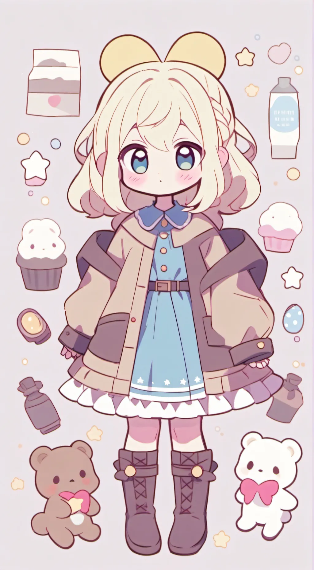 ai character: Clearly background