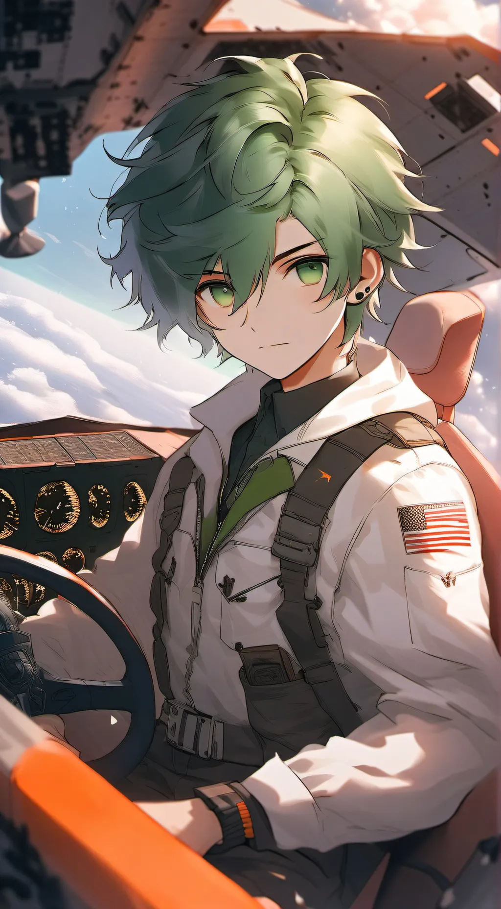 ai character: dsrk space  background