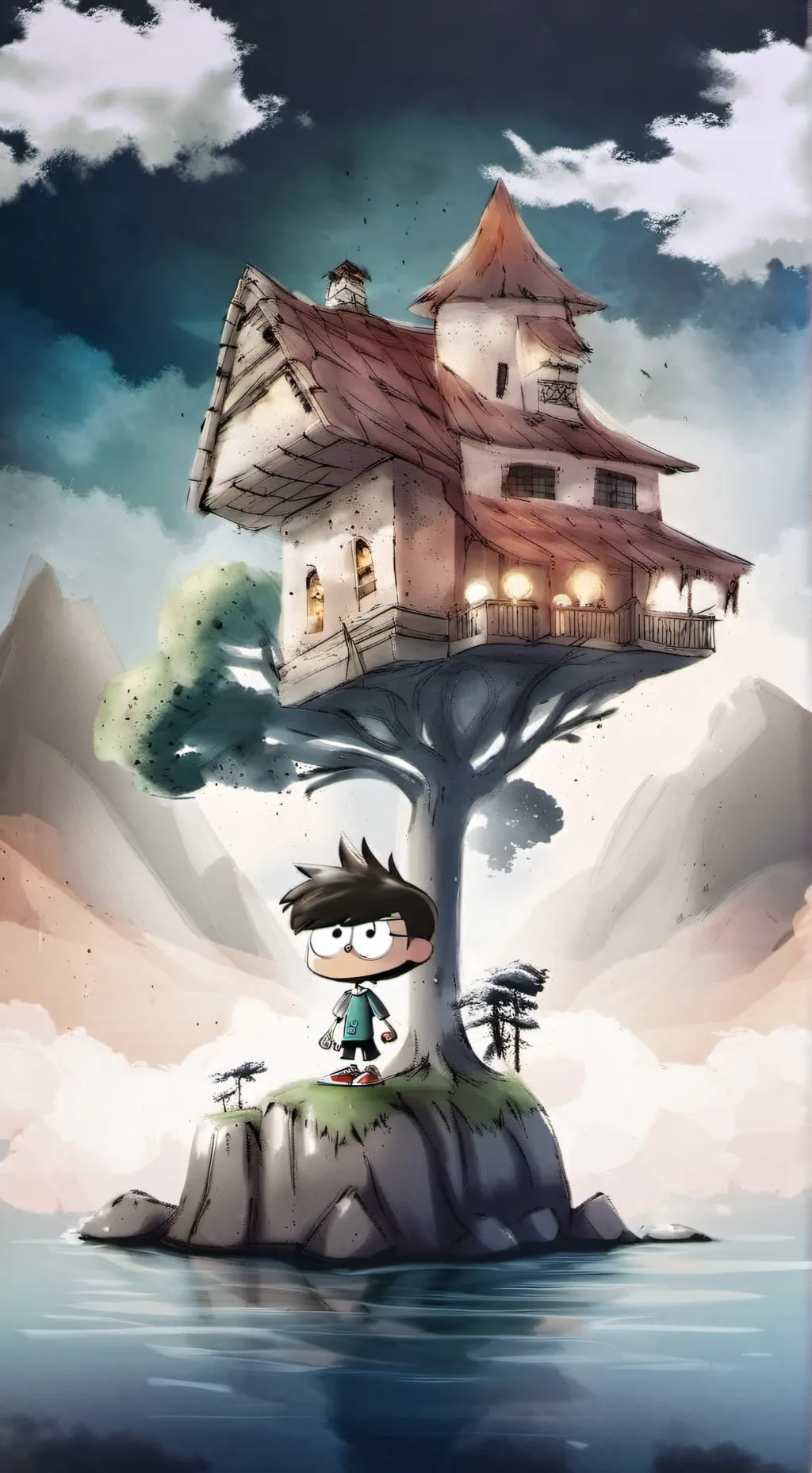 ai character: another loud house background
