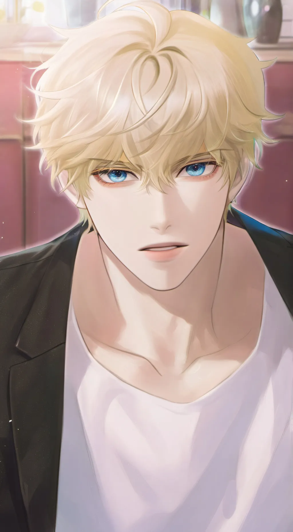 ai character: Blond Protector background