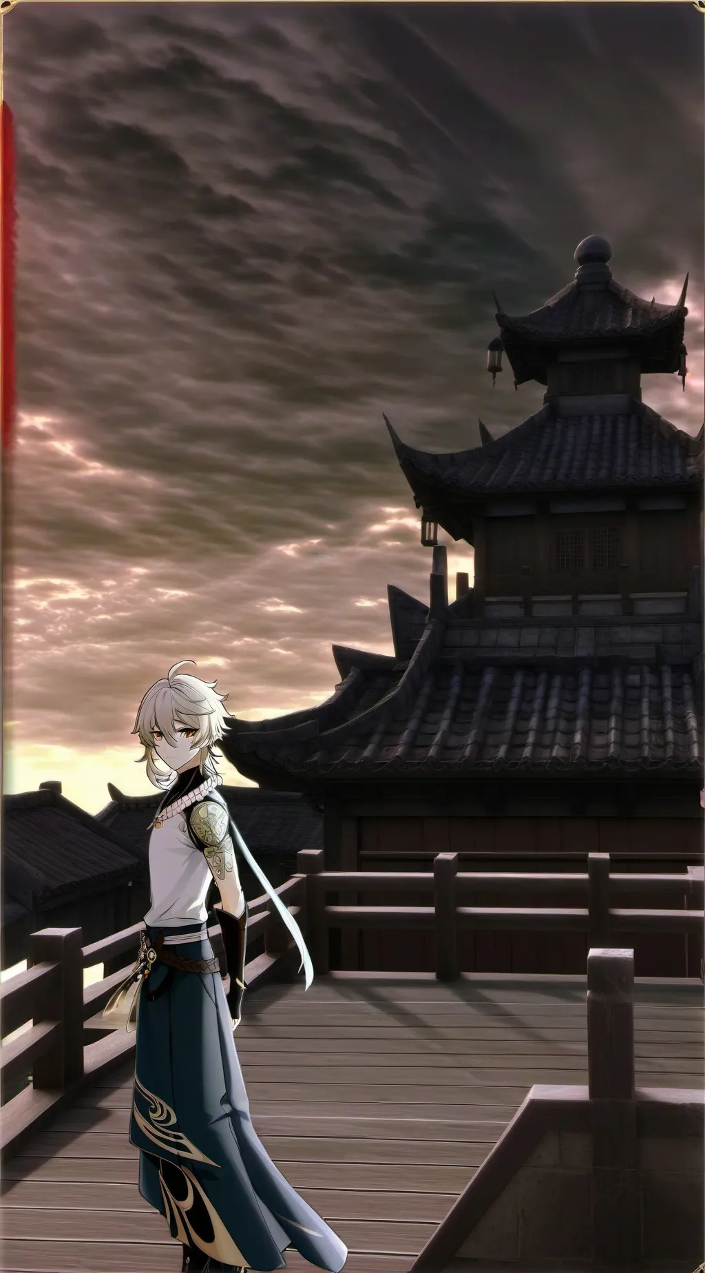 ai character: 鍾離 background