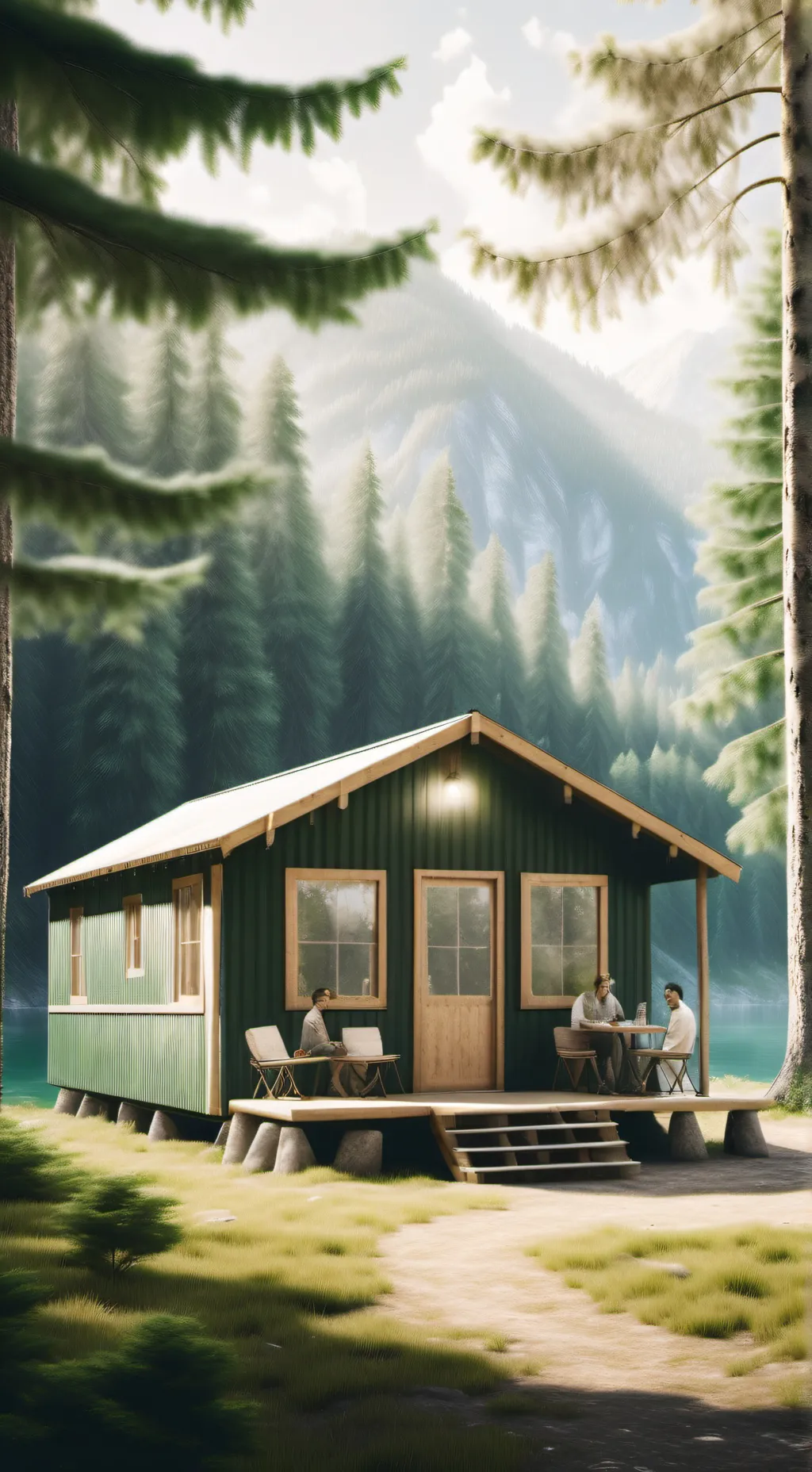 ai character: camp background