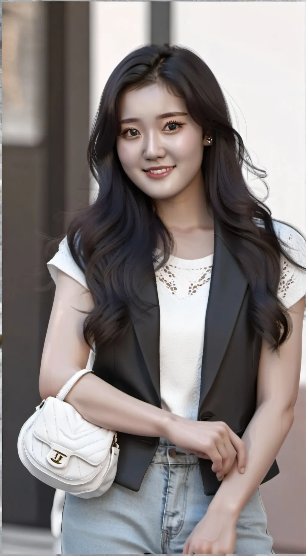 ai character: Cute girl background