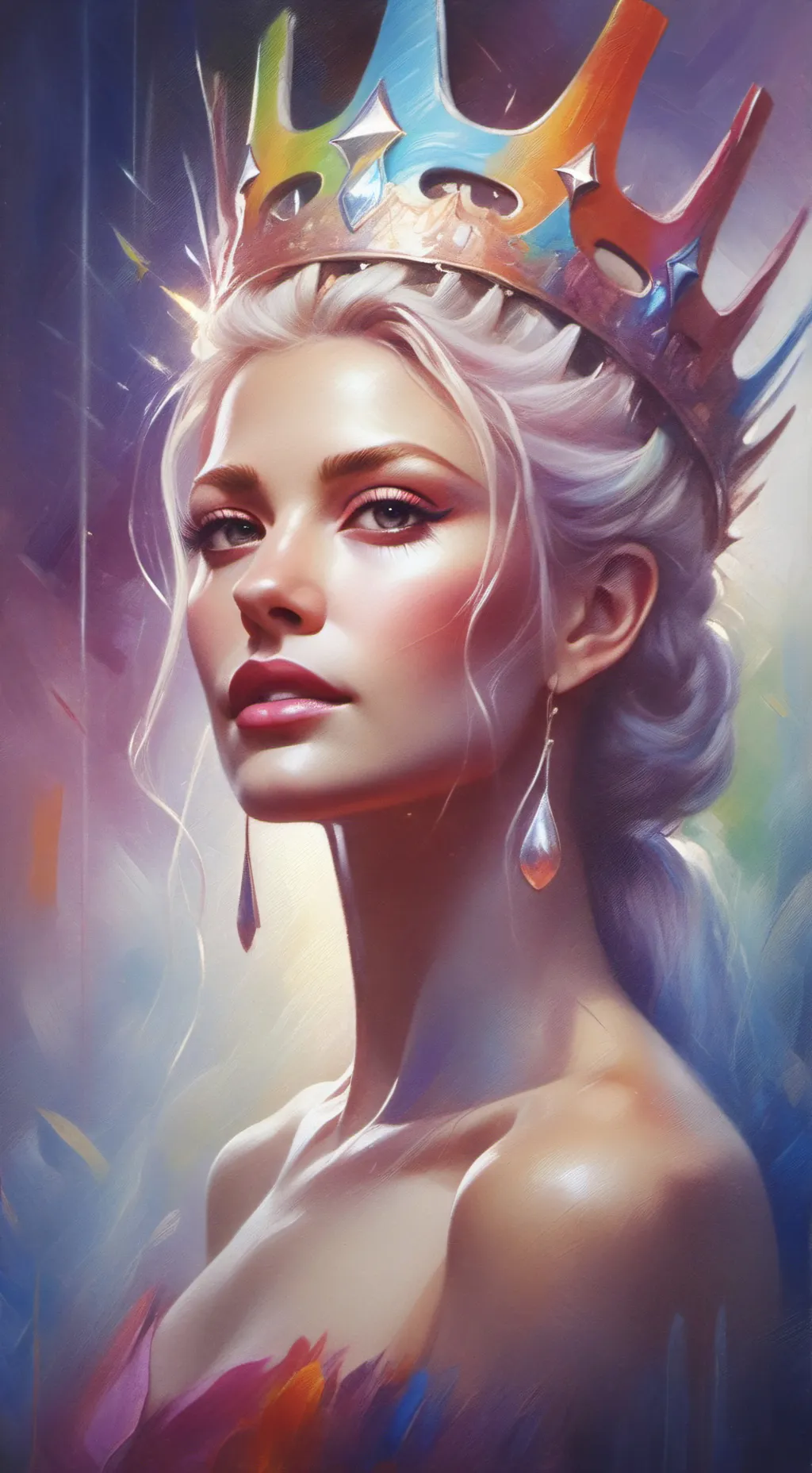 ai character: Queen  amaya background