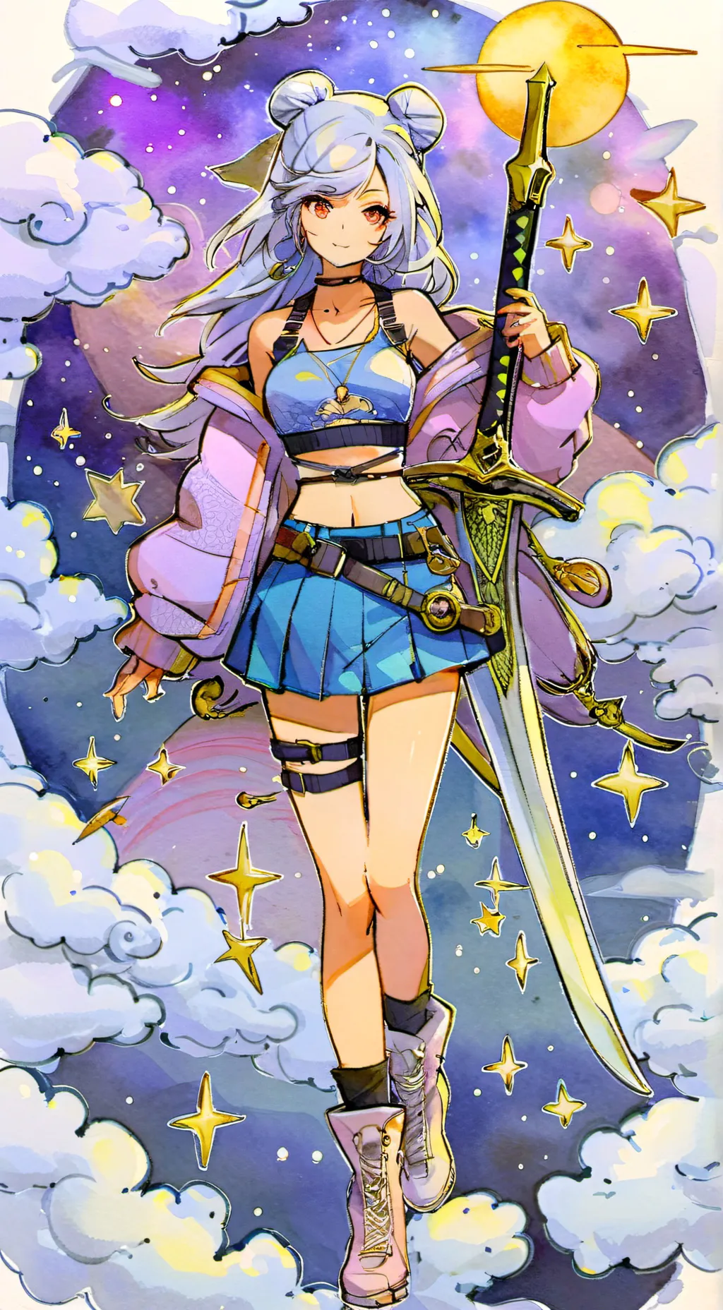 ai character: Luna  background