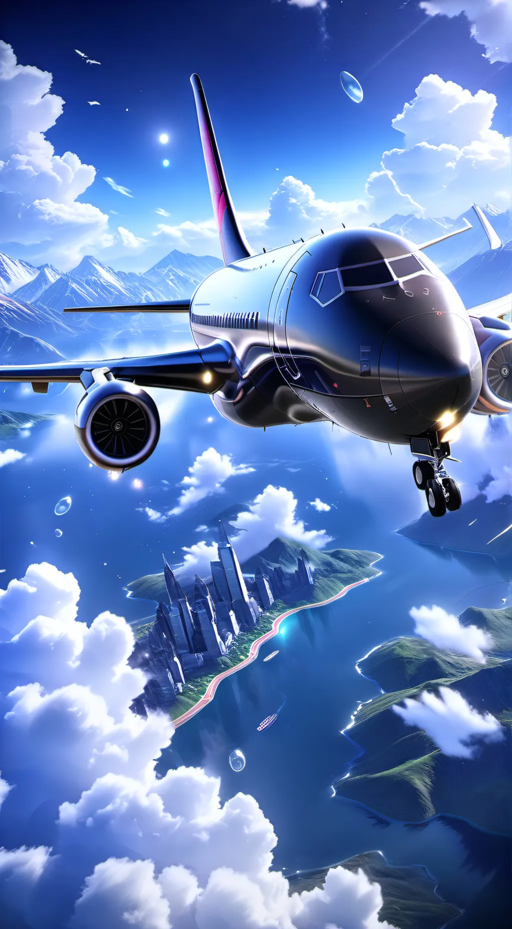 ai character: UA trip to SkyLand background