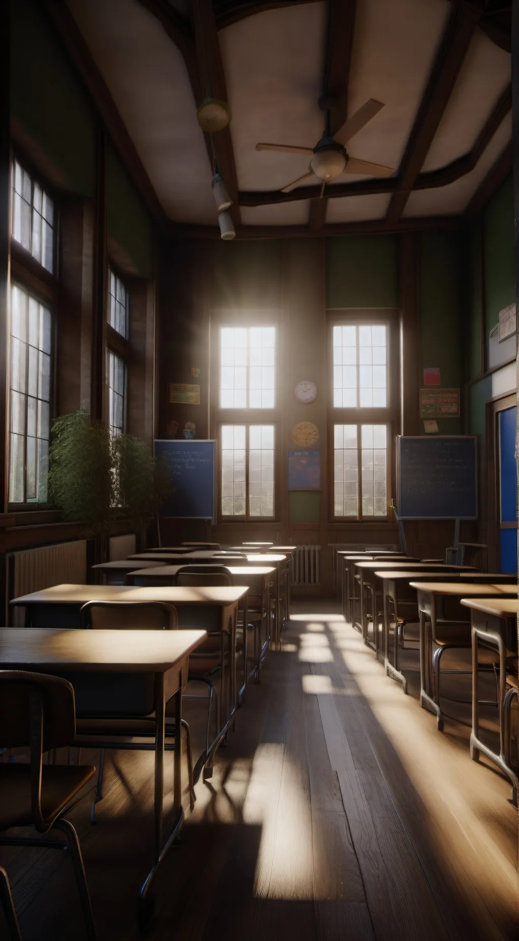 ai character: Famous 2000 school background