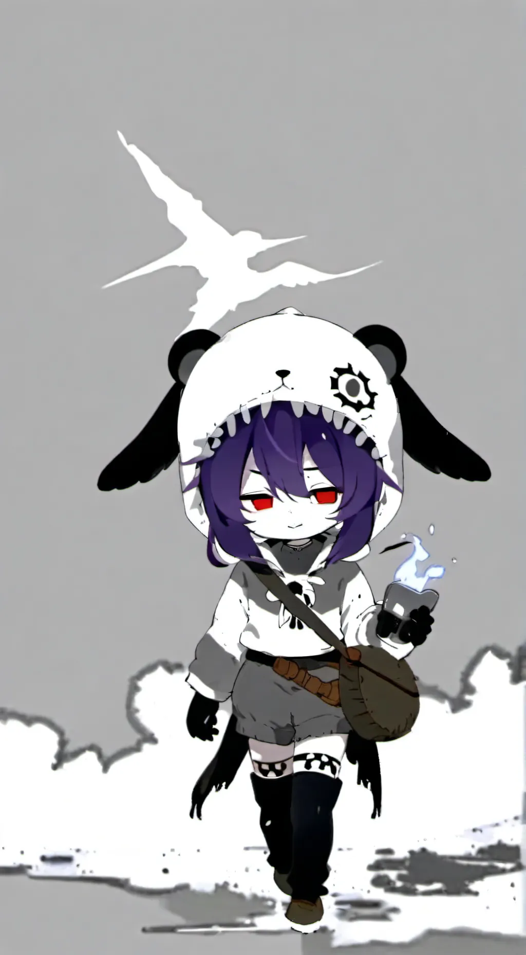 ai character: maid uzi background