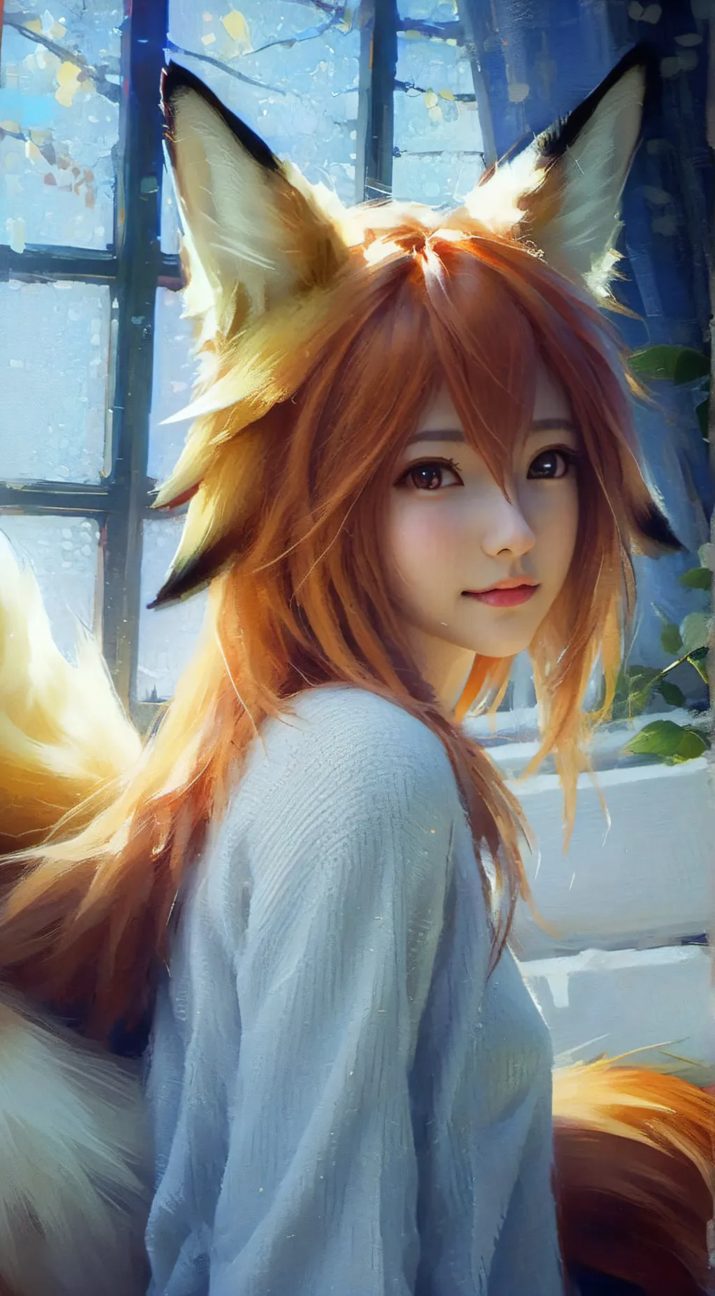 ai character: Vixen the Fox Girl background