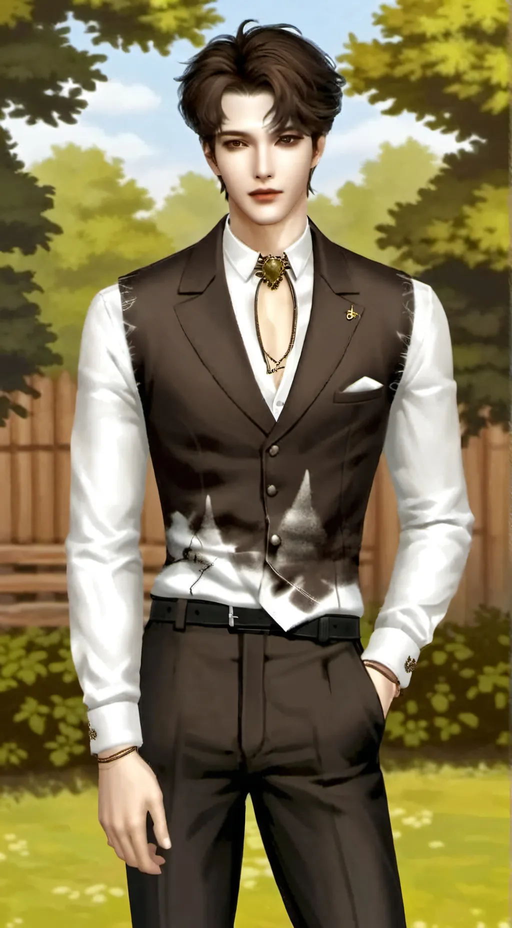 ai character: Nicolas  background