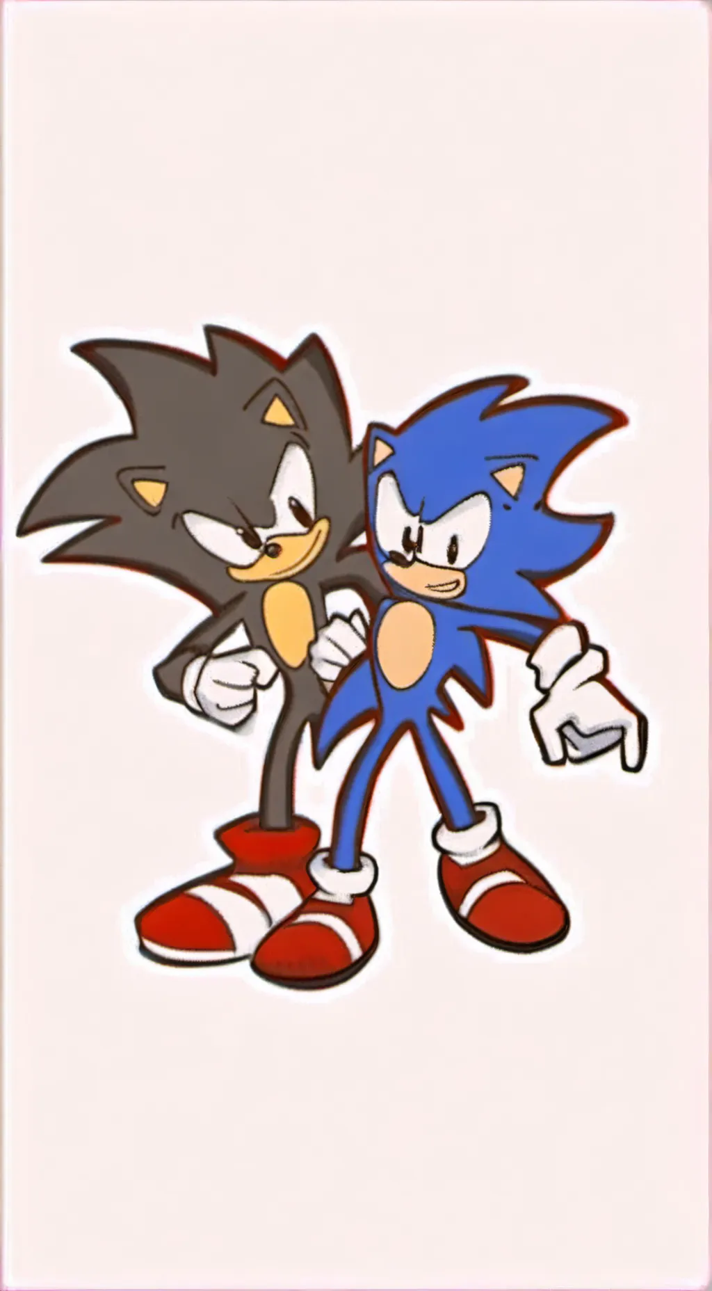ai character: sonic x shadow  background