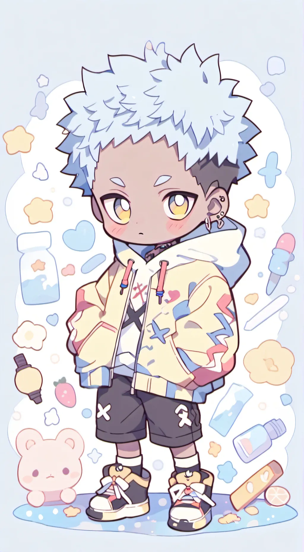 ai character: XXXTentacion background