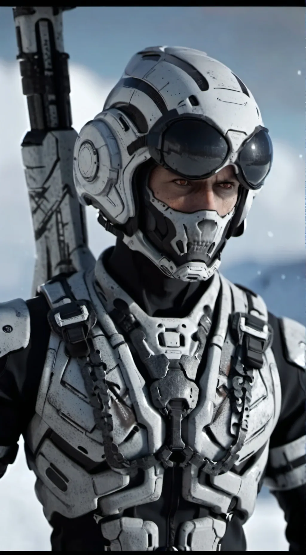 ai character: ghost background