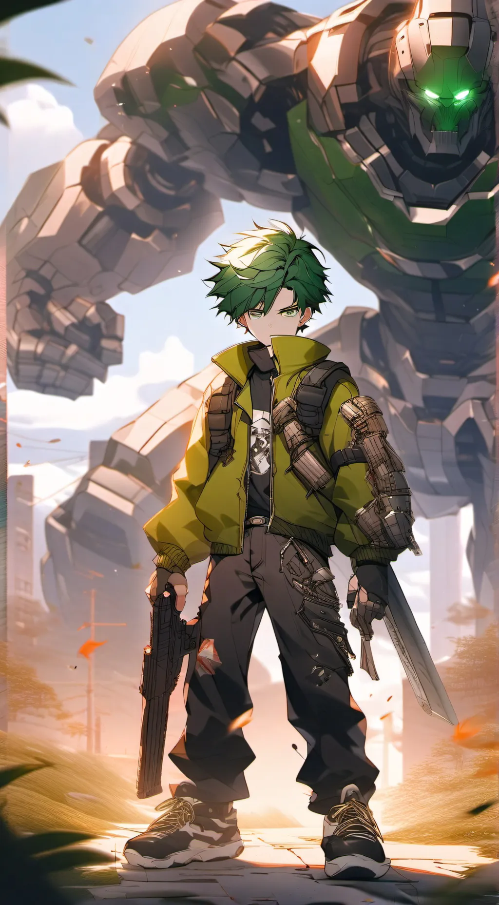 ai character: titan 7! background