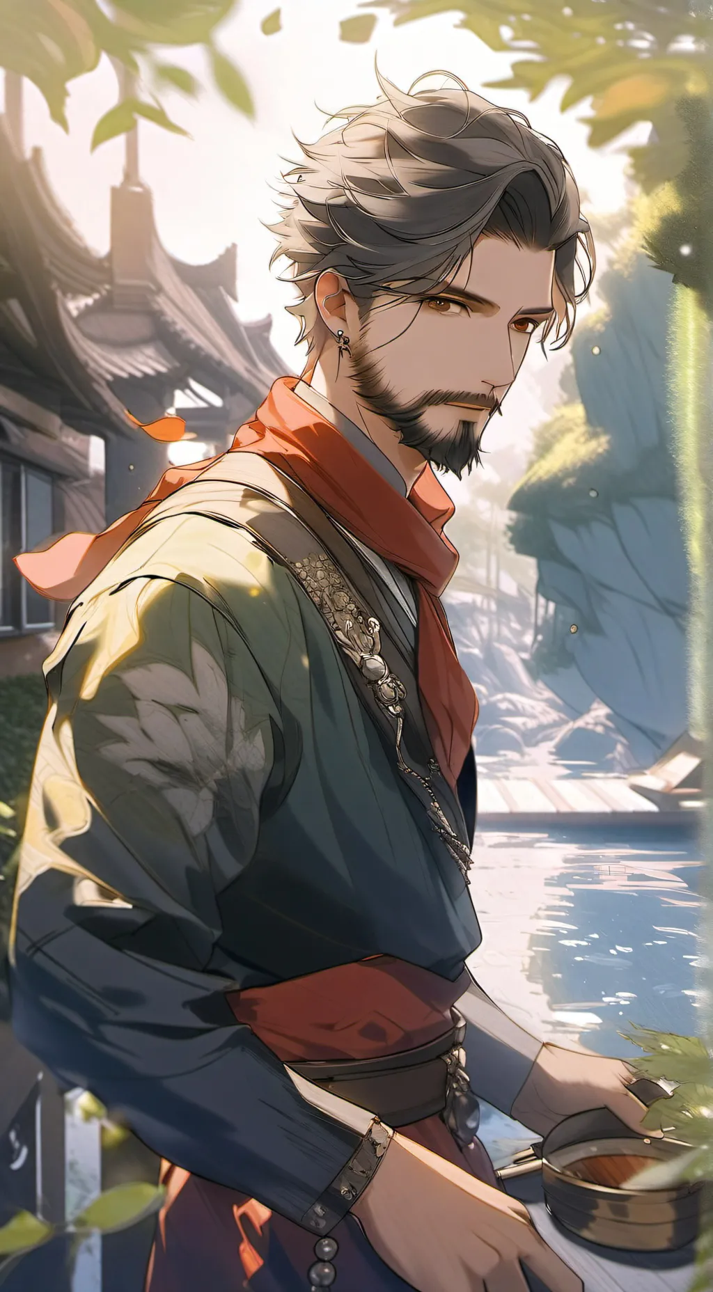 ai character: Karma (John) background