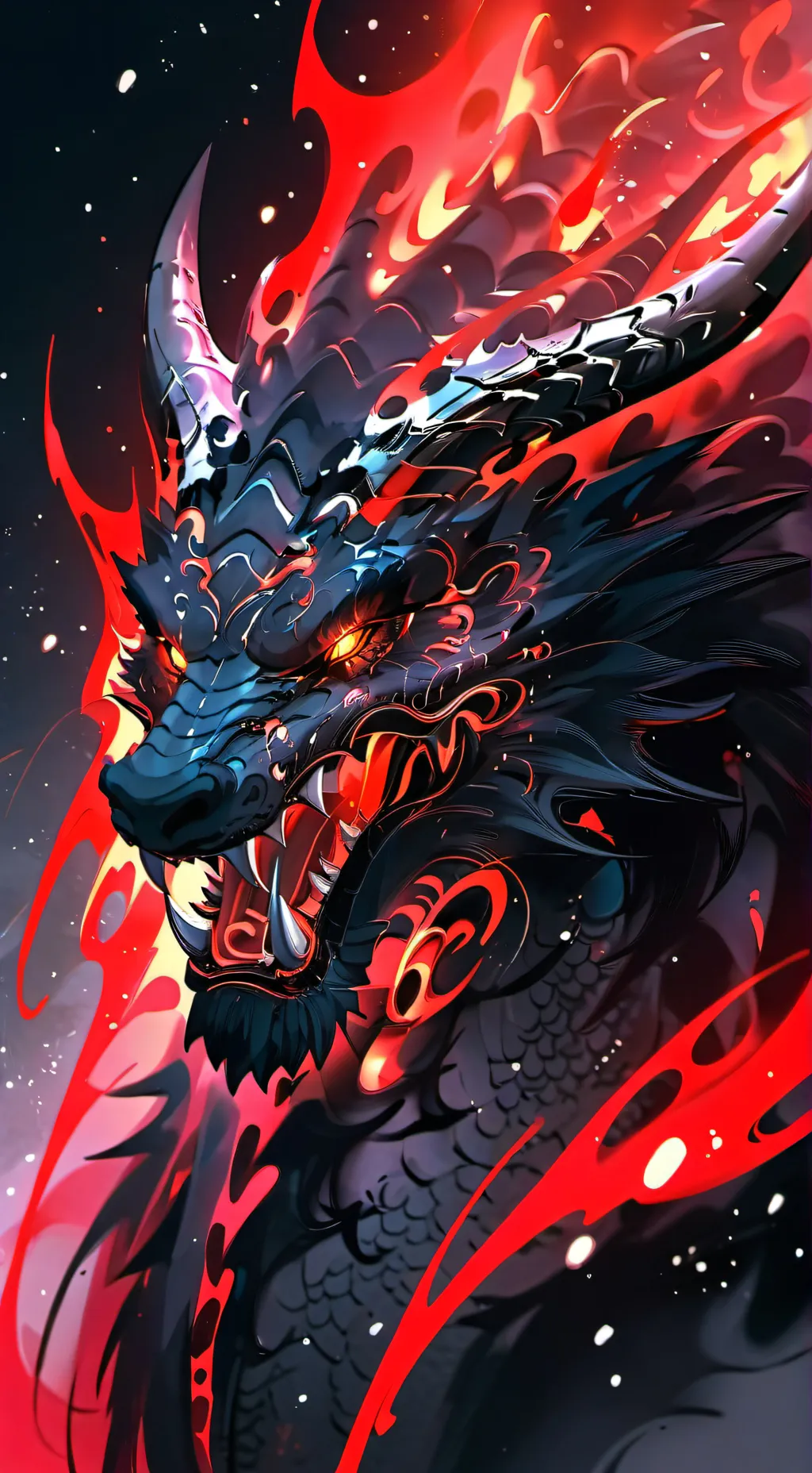 ai character: dragon  background