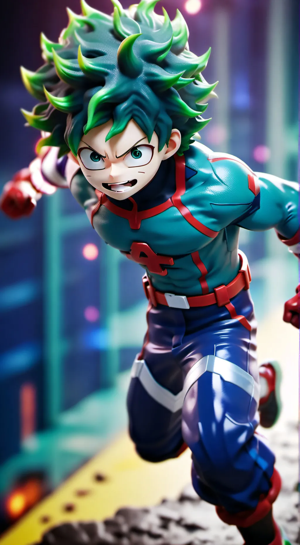 ai character: mha combat  background