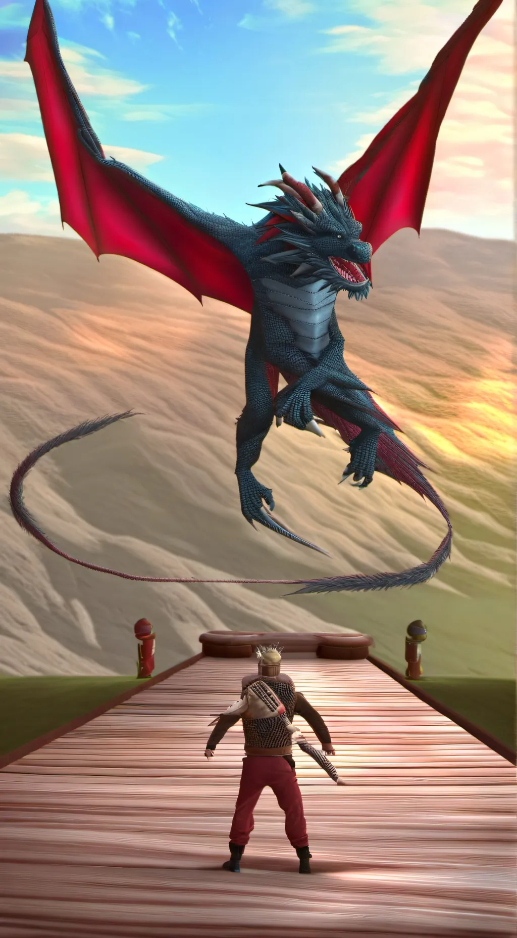 ai character: dramillon hembra  background