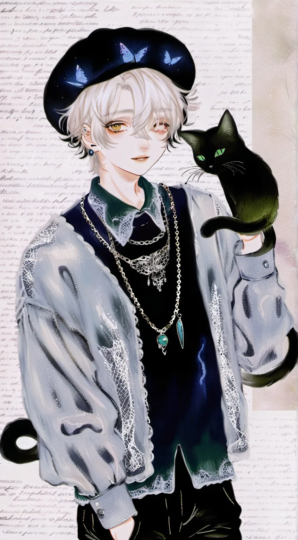 ai character: Zēnøx🎧🍙 background