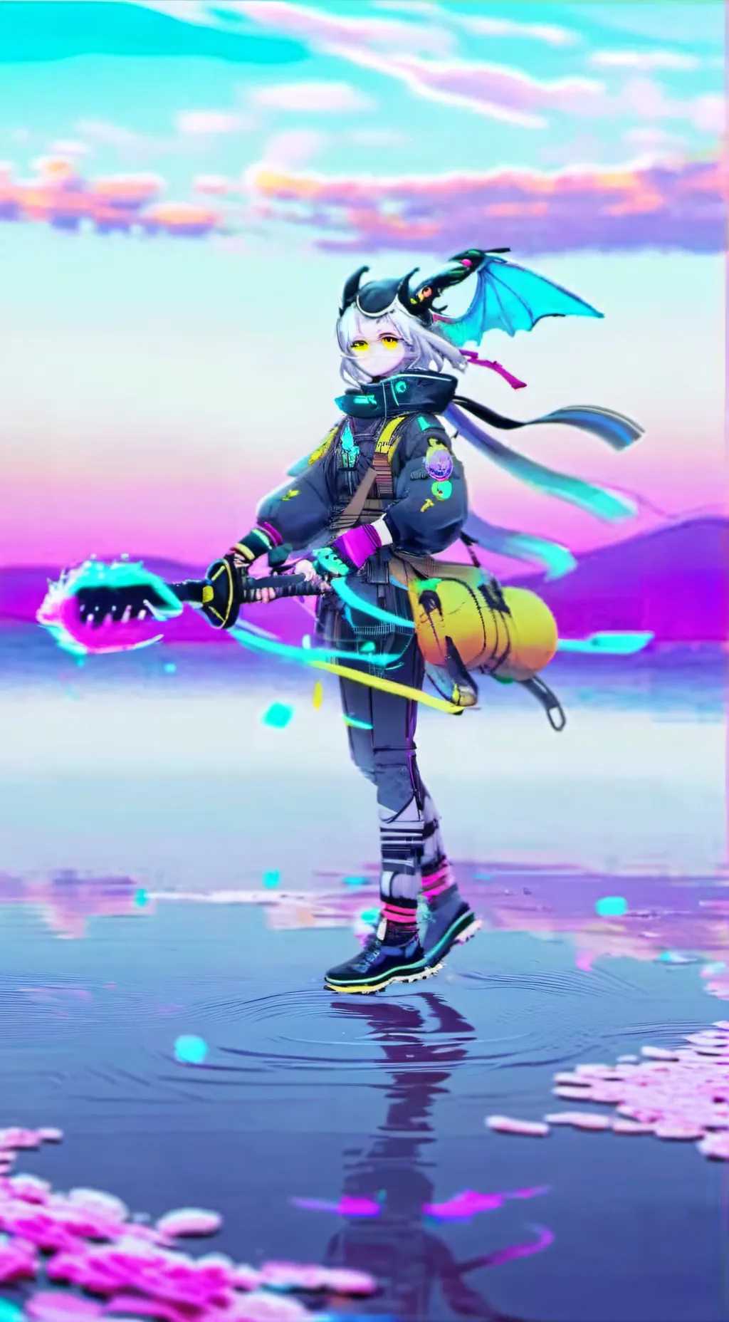 ai character: Icey  background