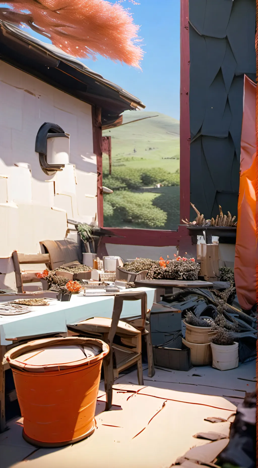 ai character: 1000th visits  background