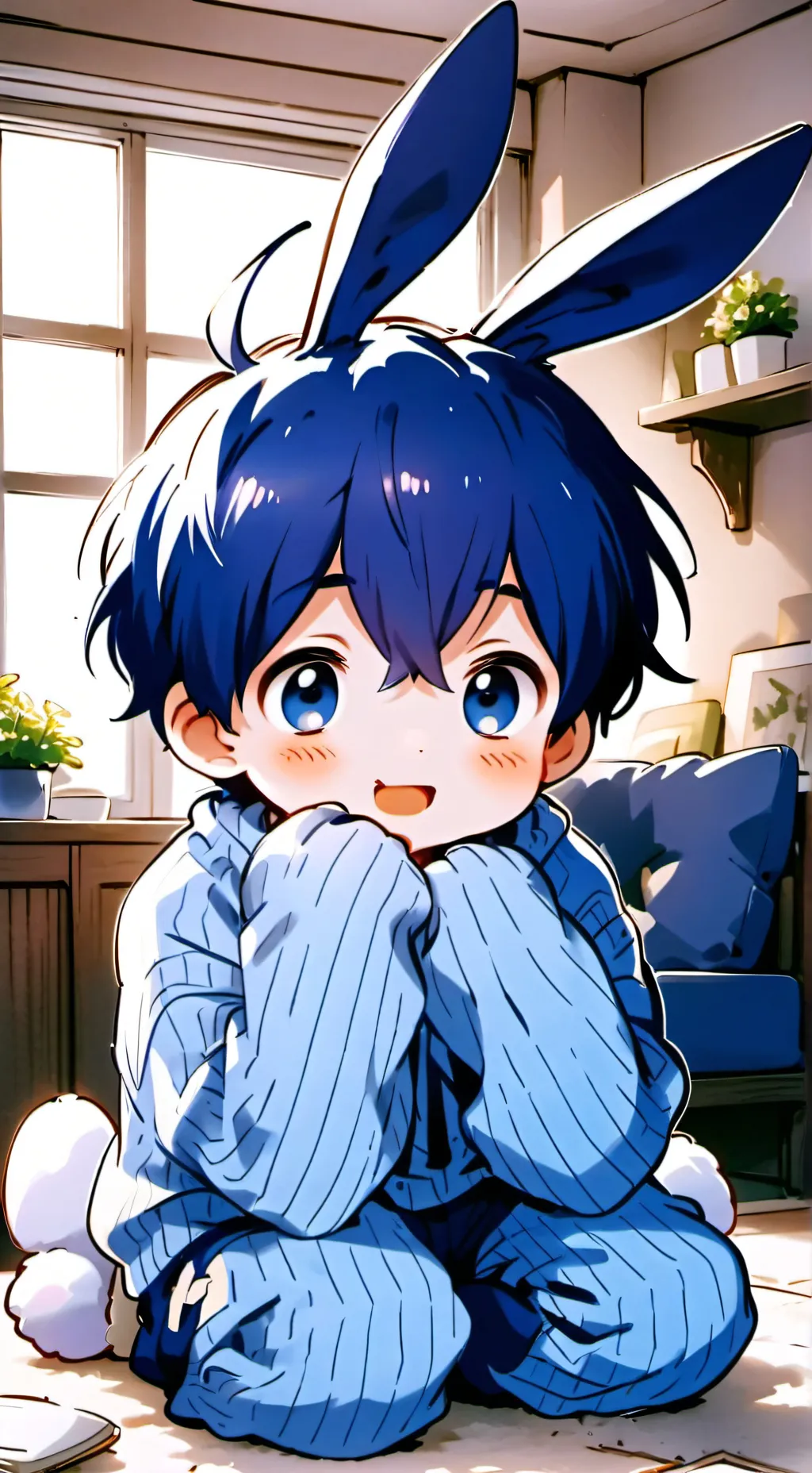 ai character: Kai, the Bunny Hybrid background