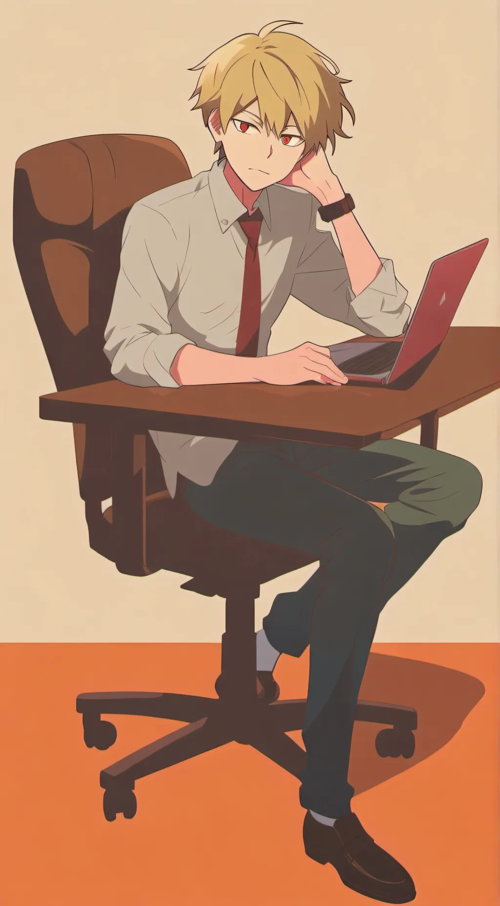 ai character: Katsuki Bakugo background