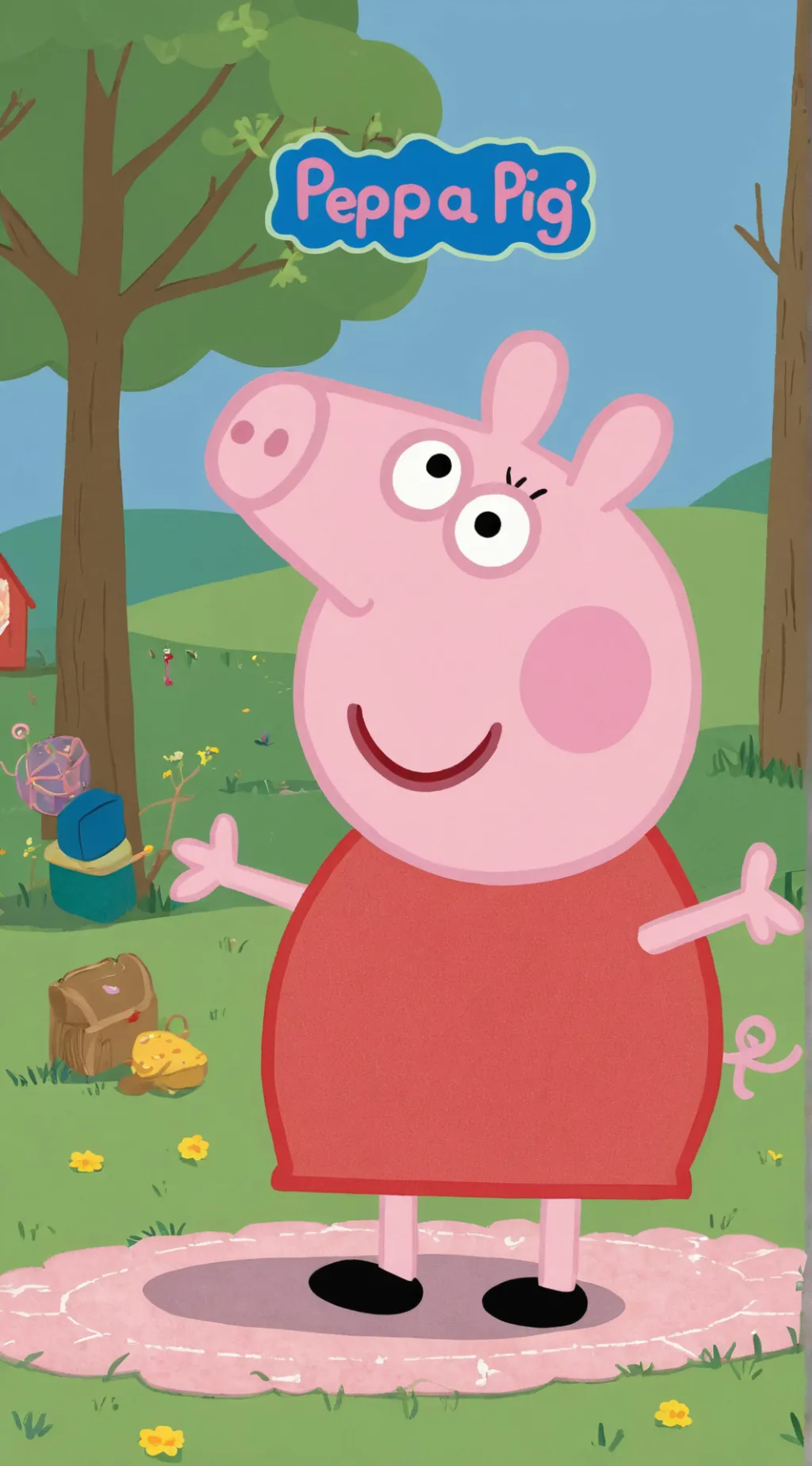 ai character: peppa la cerda xd background