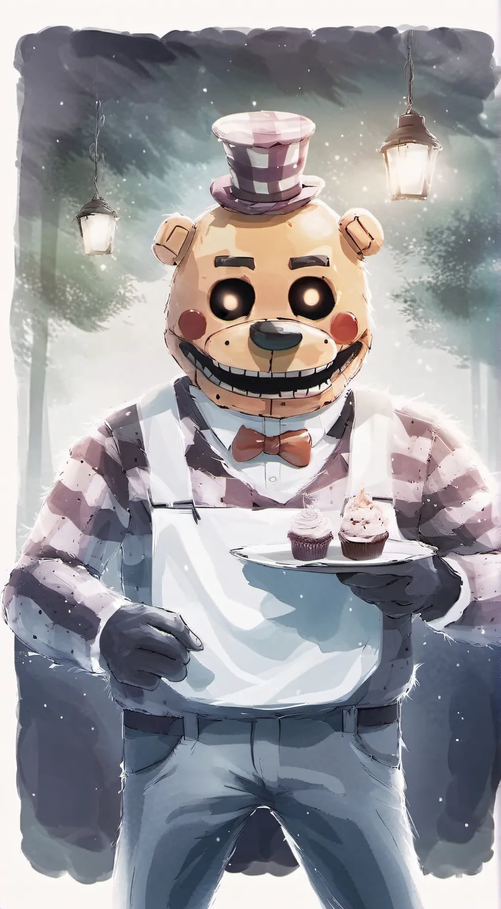 ai character: fnaf  background