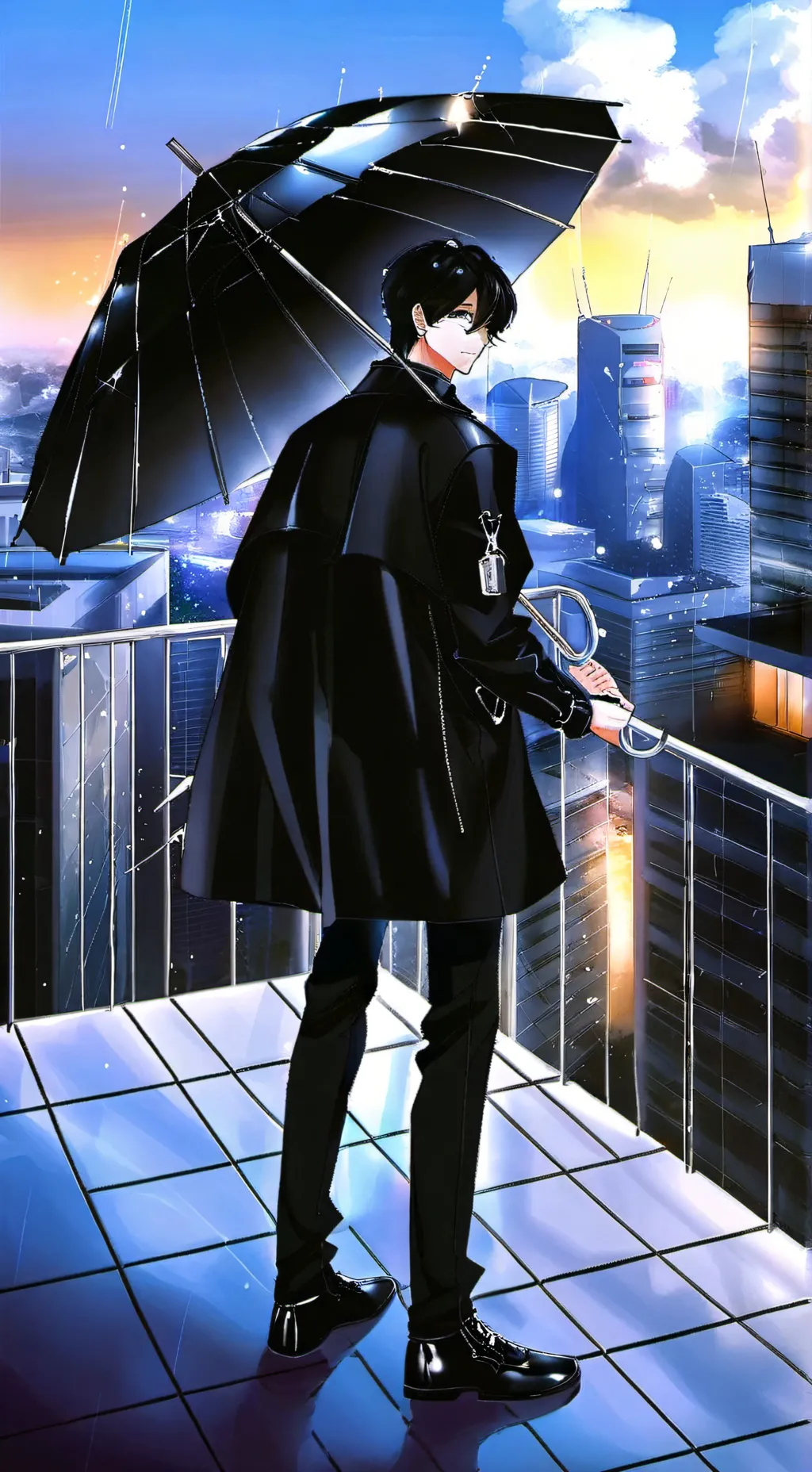 ai character: Dark background