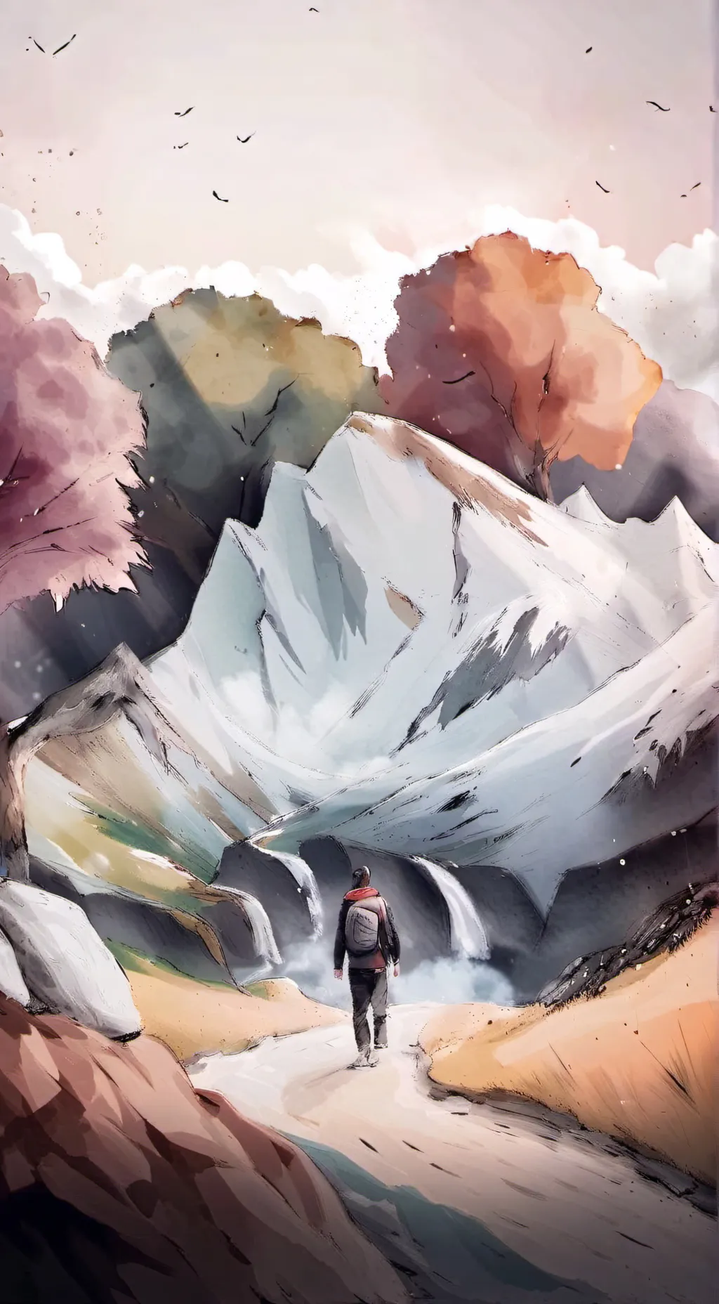 ai character: M-blueofficial background