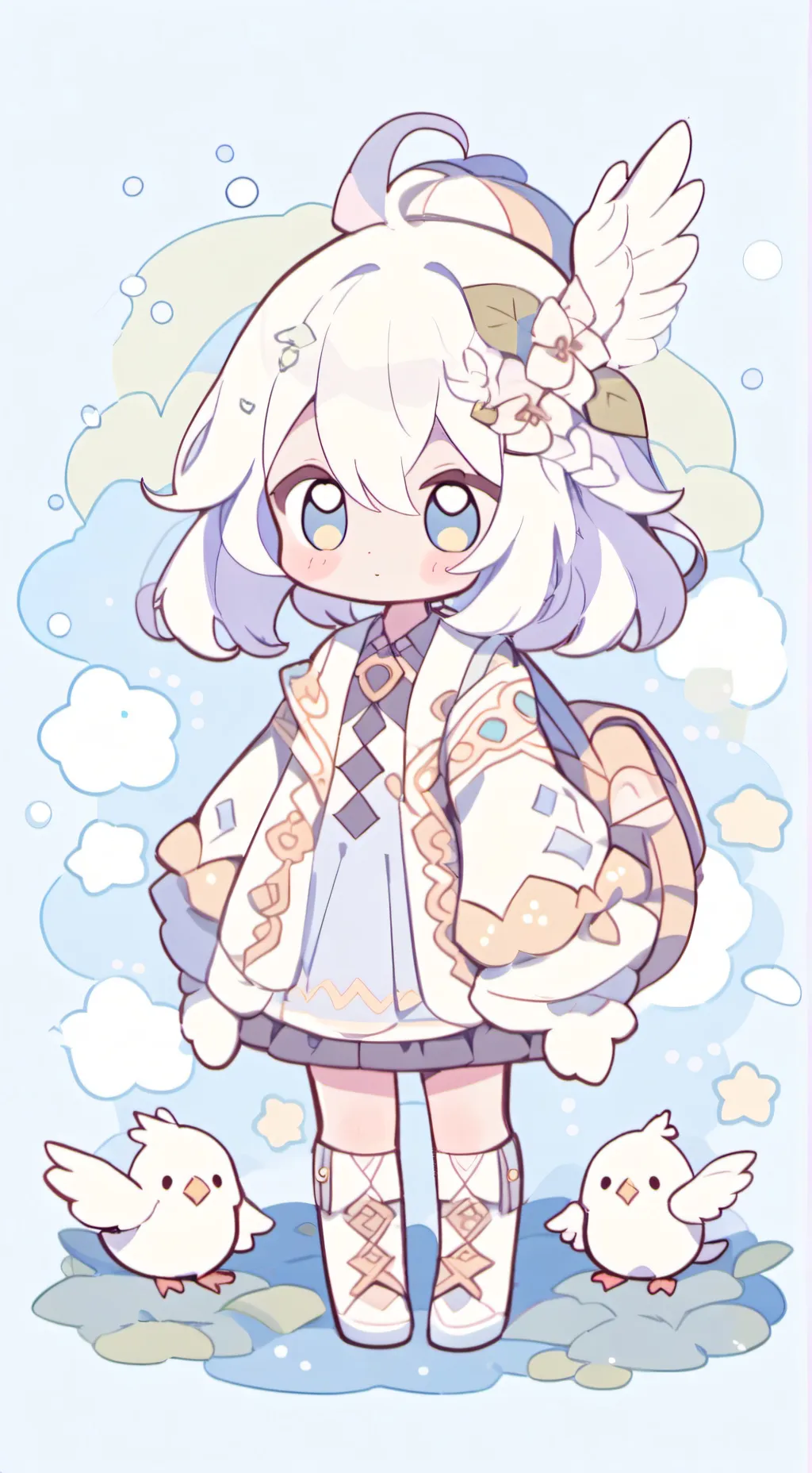 ai character: .....😋✭ background