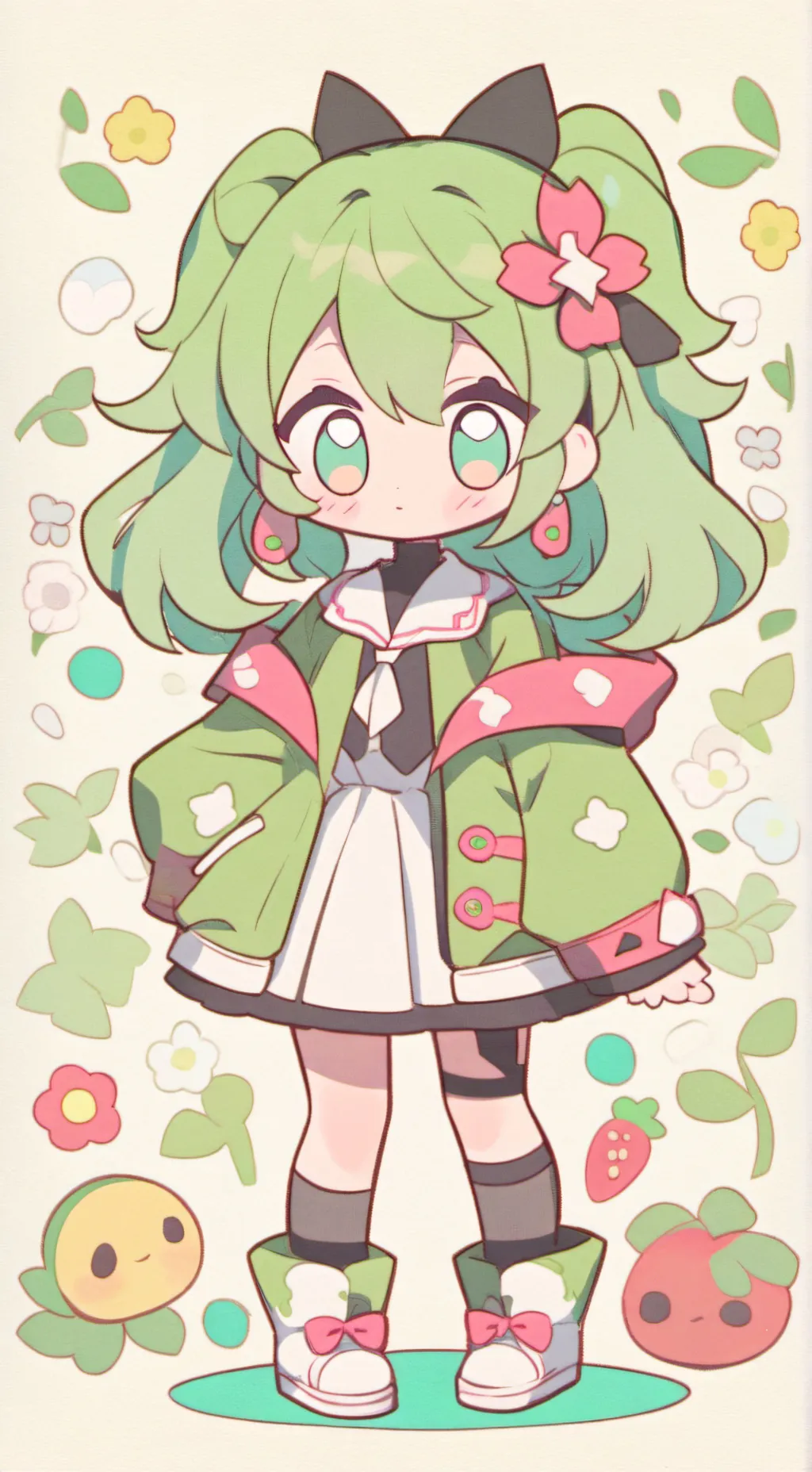 ai character: bebe abandonada background