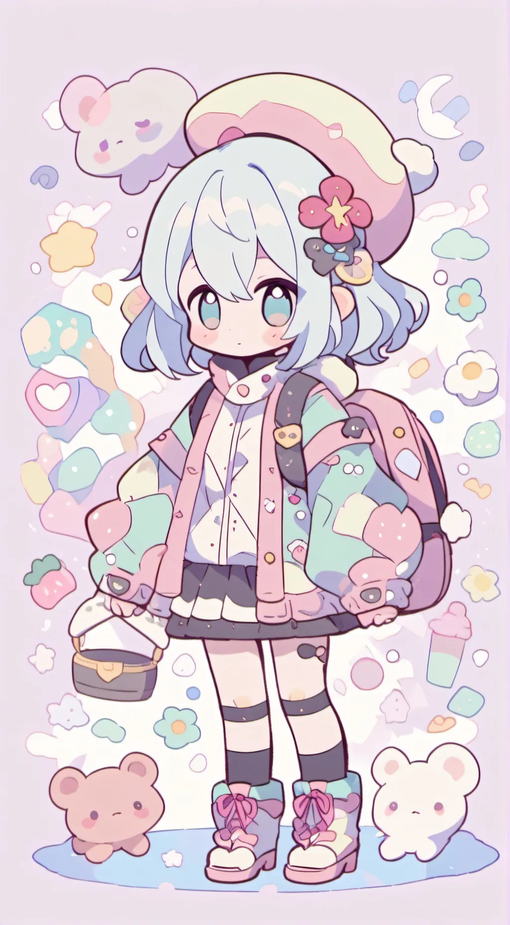 ai character: transform factory background